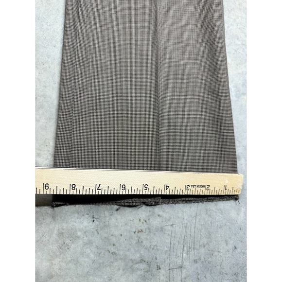 NEW Jones New York Womens Pants Worsted Wool Roger Trousers 33.5x37 Brown - Picture 7 of 11
